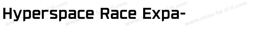Hyperspace Race Expa字体转换